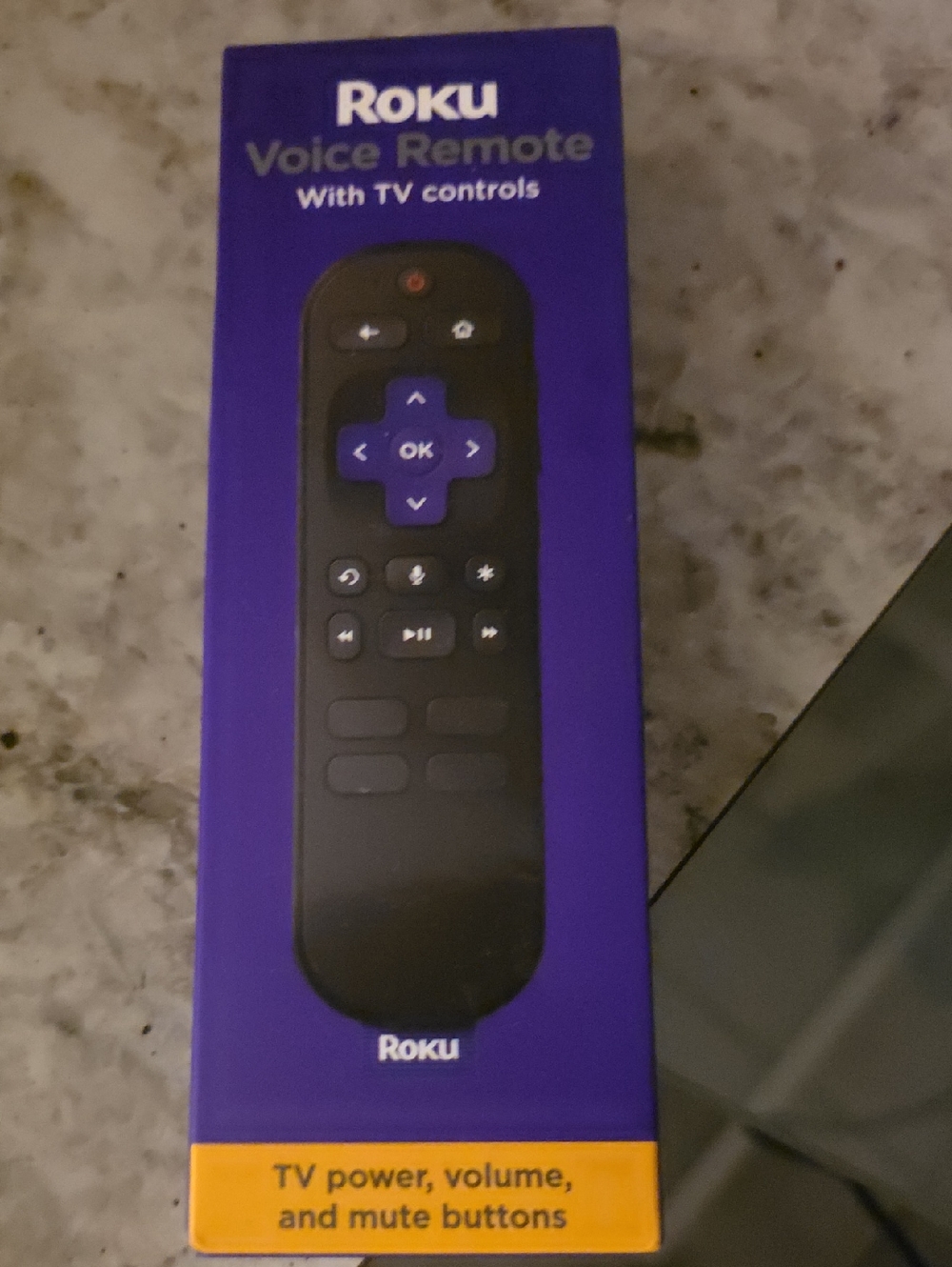 Roku Purple and Black Voice Remote